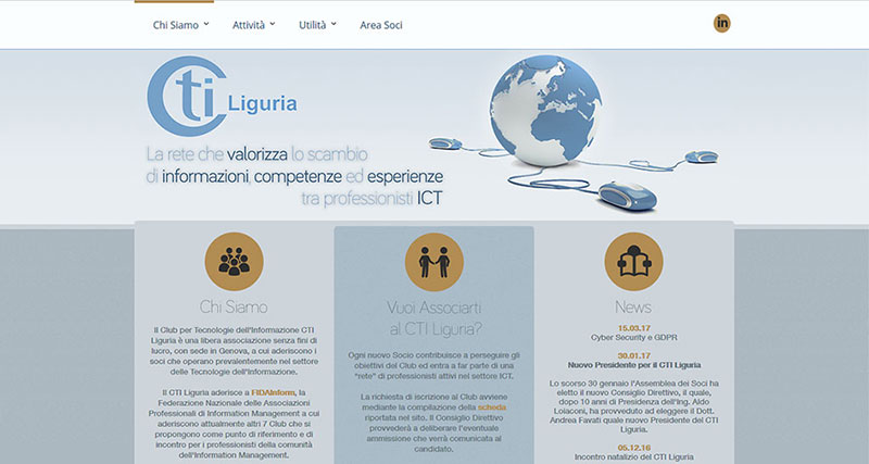 Design Sito Web CTI Liguria